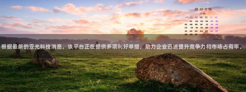 根据最新的亚光科技消息，该平台正在提供多项利好举措，助力企业迅速提升竞争力和市场占有率。