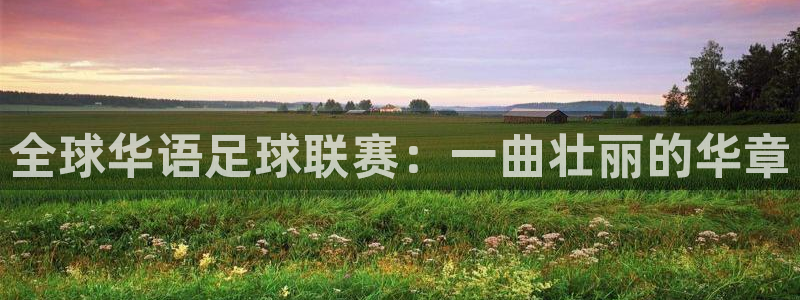 全球华语足球联赛：一曲壮丽的华章