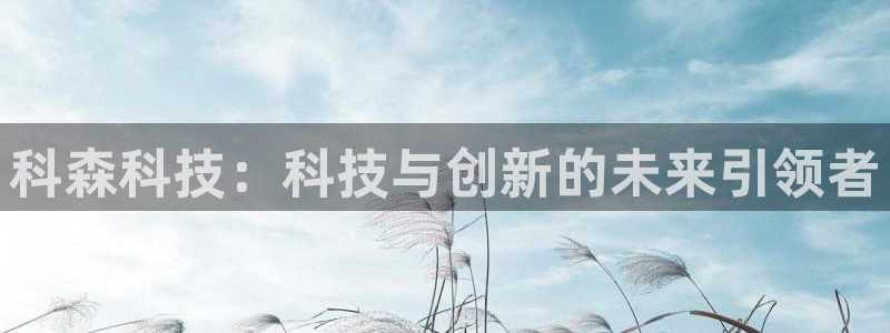 科森科技：科技与创新的未来引领者